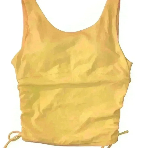 LOVE TREE cropped tank NWOT banana yellow size Small SO CUTE - Picture 1 of 5